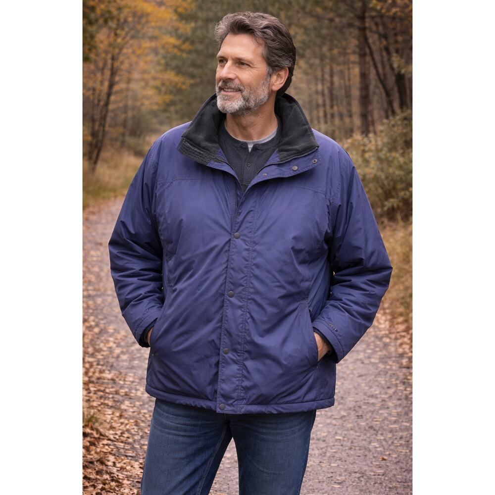 L.L. Bean Mens Blue Draw String Waist Winter Jacket Size 2XL